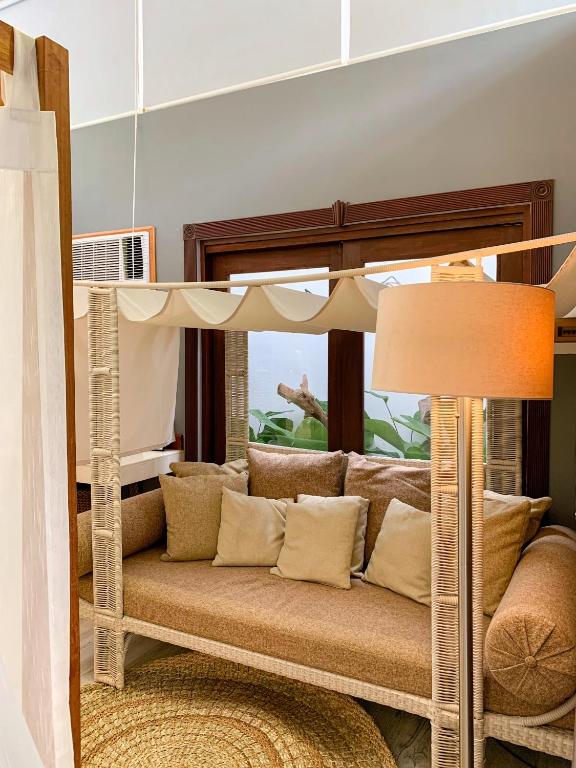 Postel nebo postele na pokoji v ubytování Banig Beach Resort El Nido