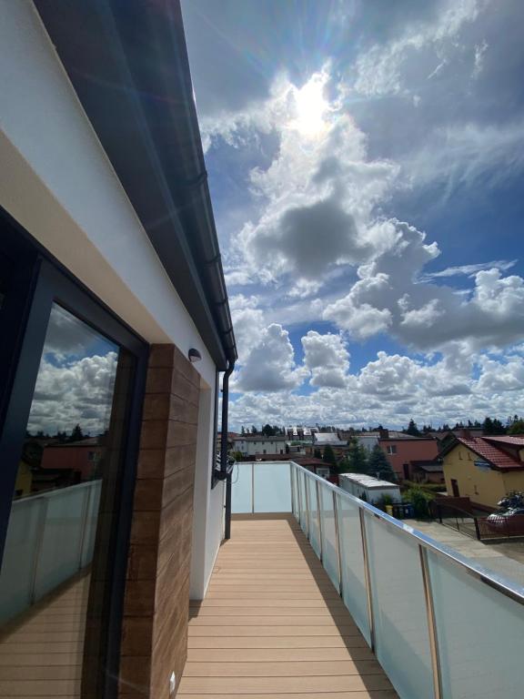 Balkón alebo terasa v ubytovaní Apartament w Grzybowie Kapitańska