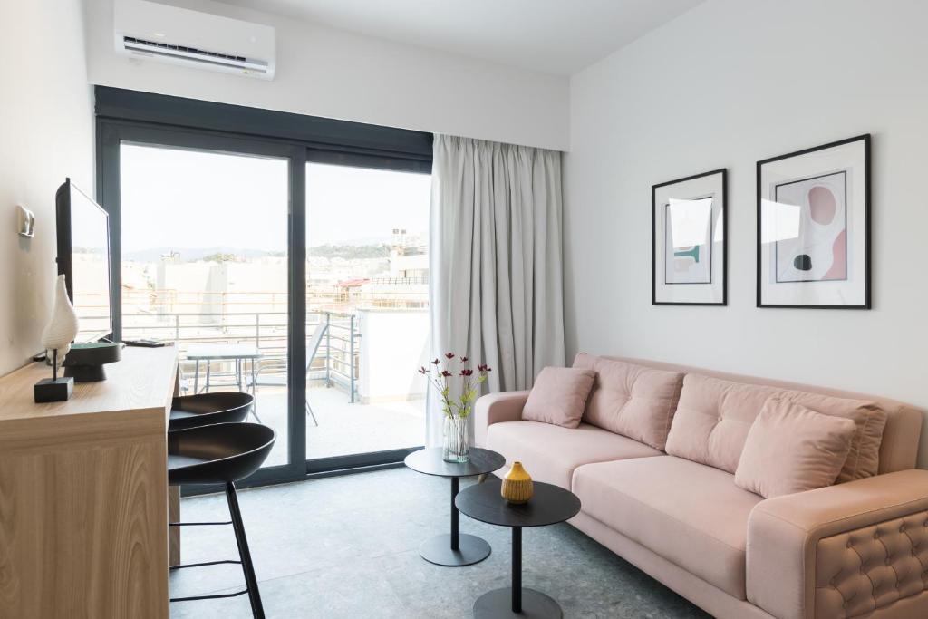Posedenie v ubytovaní Voda Luxury Residence Penthouse #602 - Acropolis View Rooftop