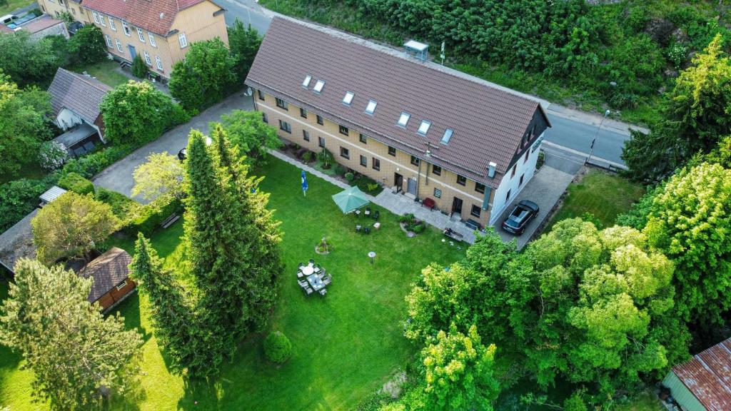 Letecký snímek ubytování Haus am Wolfsbach