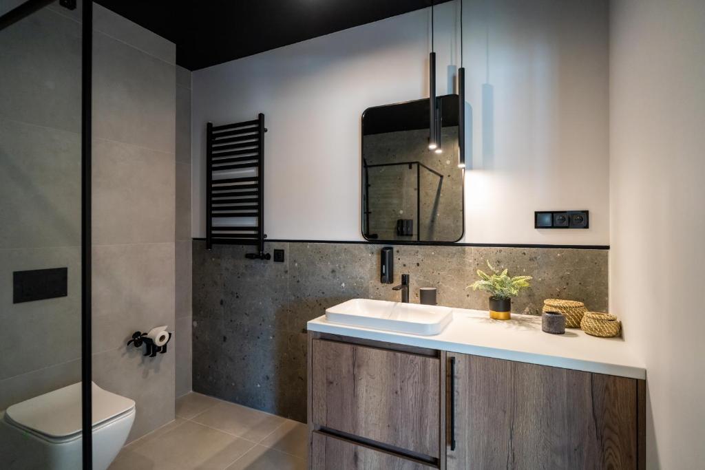 Kúpeľňa v ubytovaní Apartament Owca na wypasie by Apart Concept Podhale