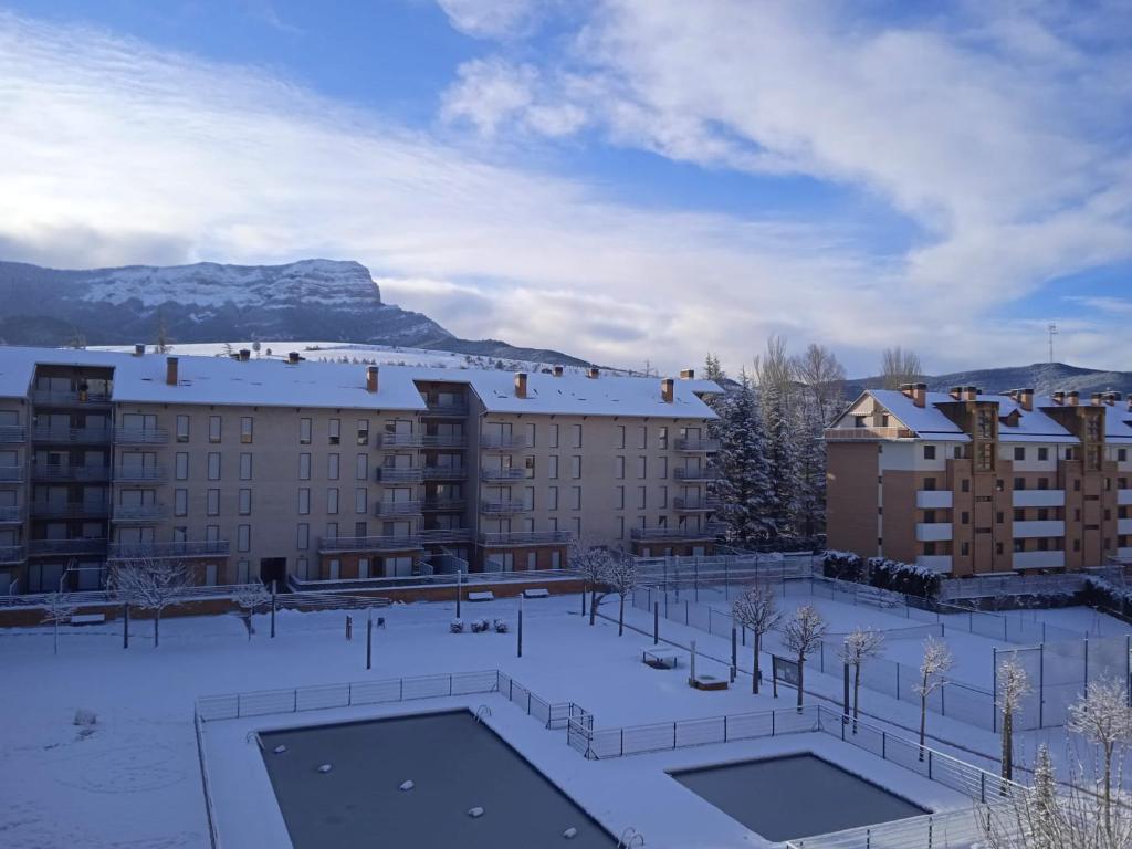 Nespecifikovaný výhled na hory nebo výhled na hory při pohledu z apartmánu