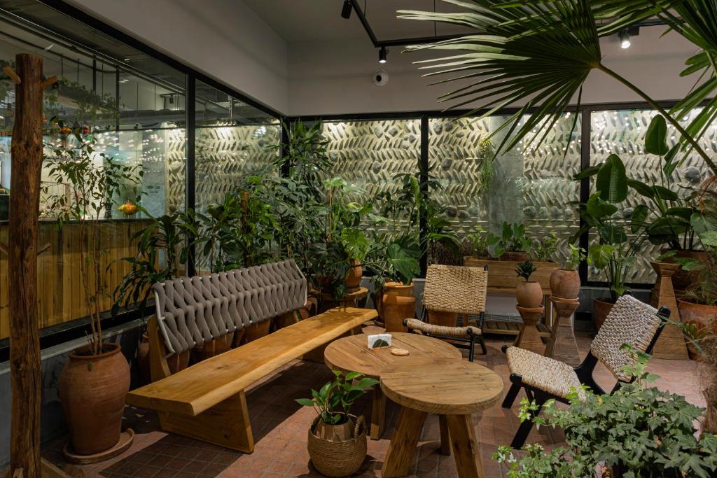 Posezení v ubytování Khedi Hotel Tbilisi