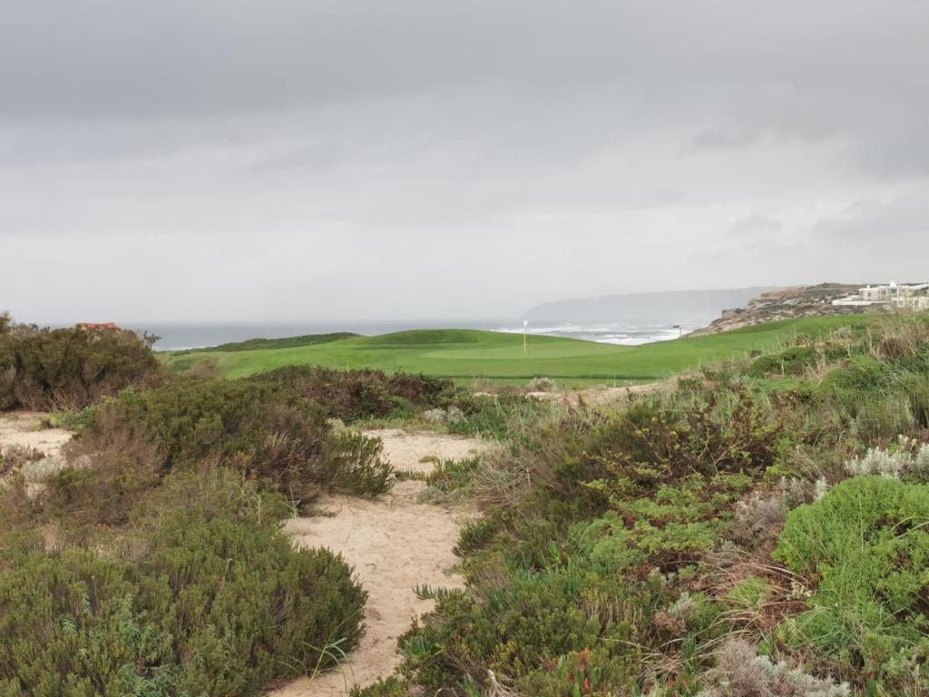 a view of the green at the ocean course at Villa Lala in Amoreira