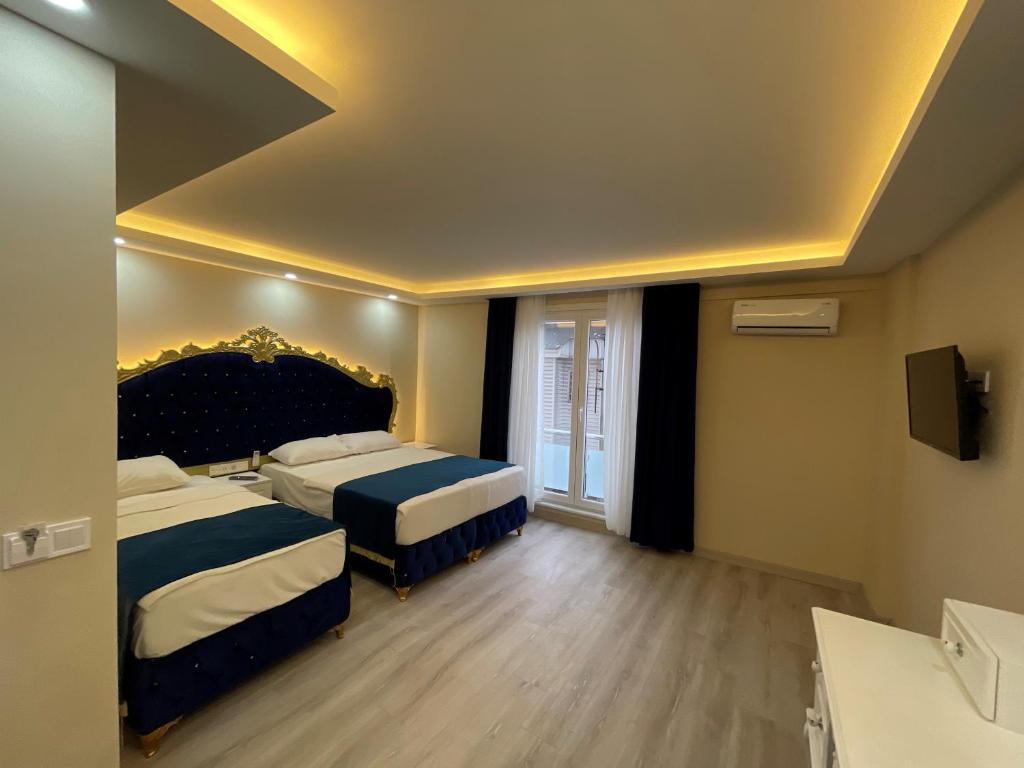 Postel nebo postele na pokoji v ubytování Hotel Barbarosa