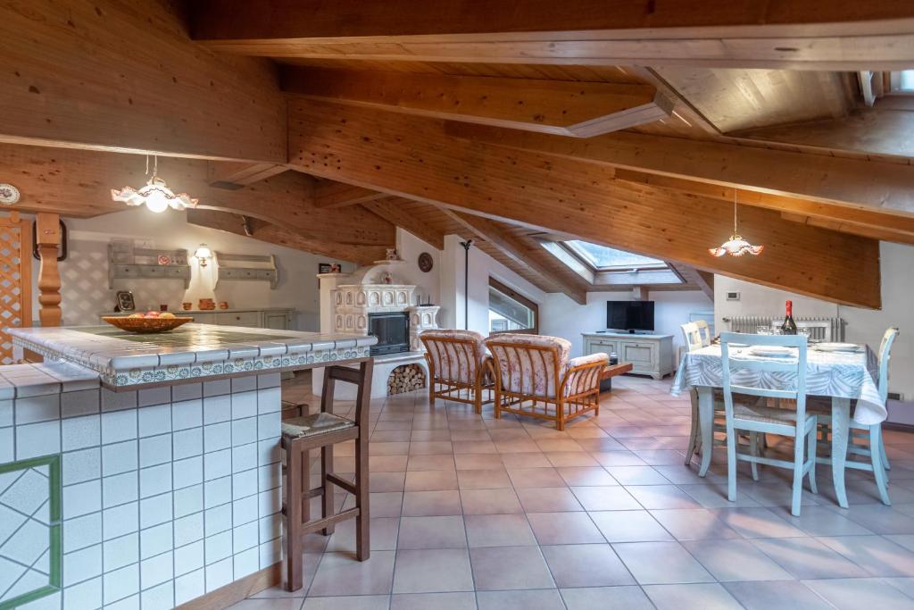 Restaurace v ubytování DolomiApartments - Casa Margherita