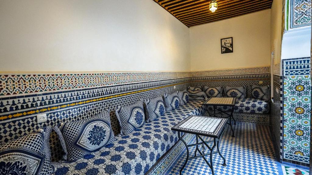 Area soggiorno di Riad Green House