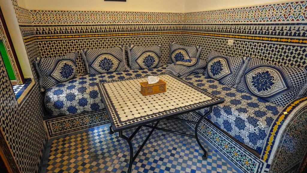 Area soggiorno di Riad Green House