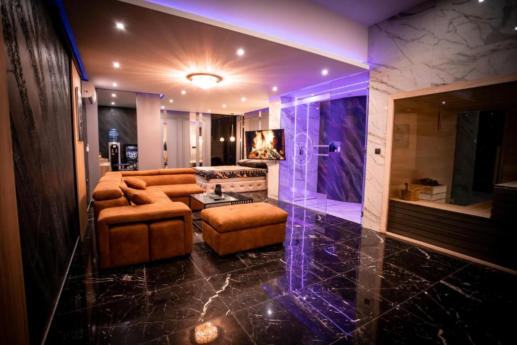 Istumisnurk majutusasutuses Spa Lux Apatin