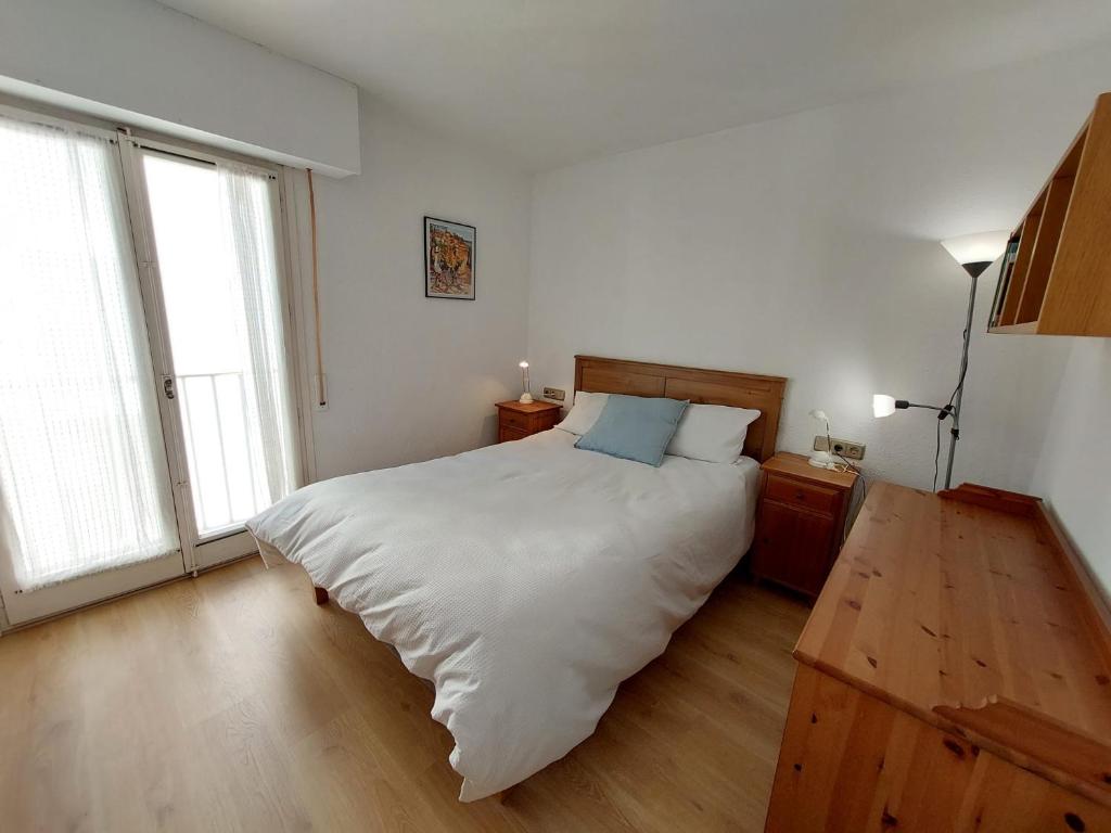 Postel nebo postele na pokoji v ubytování Calafell Beach.Primera línea.Céntrico.
