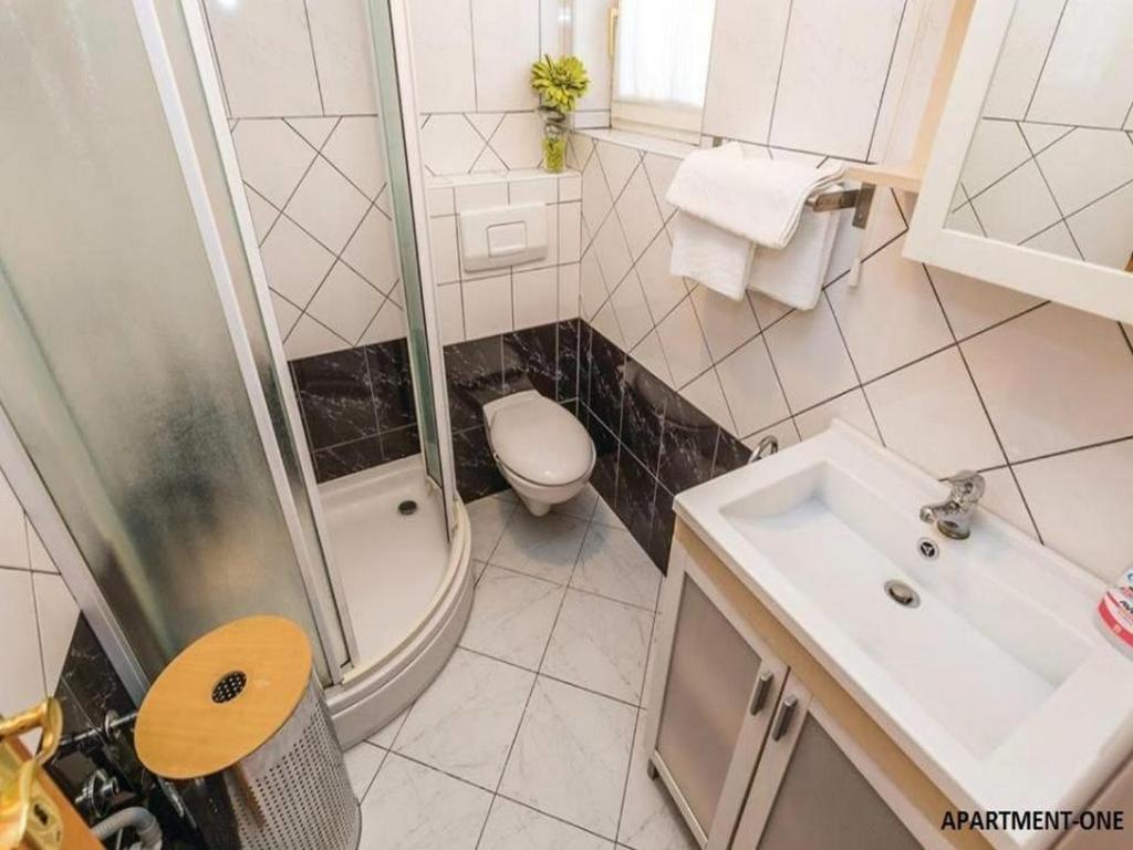 Kúpeľňa v ubytovaní Apartment Monte Rosa