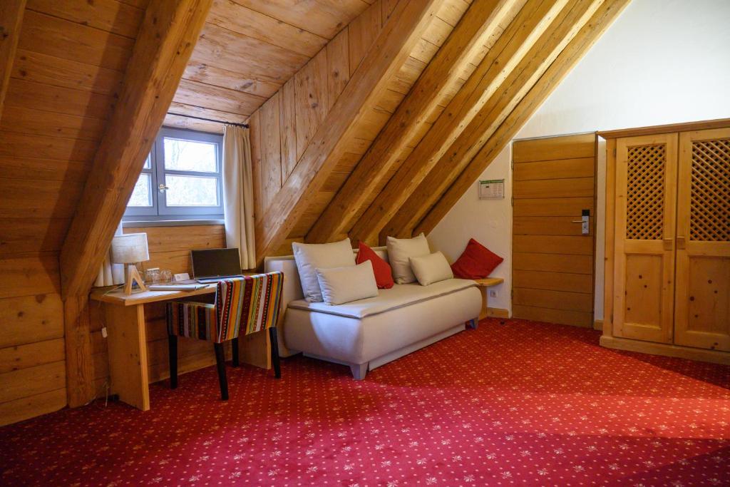 Posezení v ubytování InselMühle