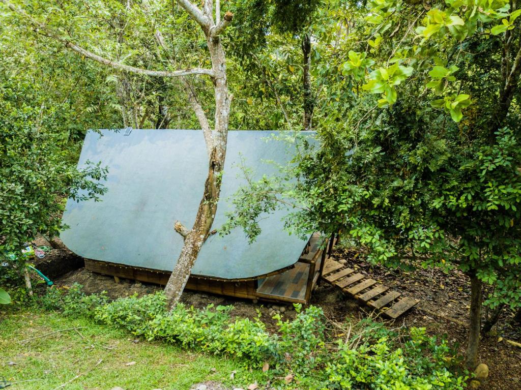 Zahrada ubytování Glamping 8Caminos