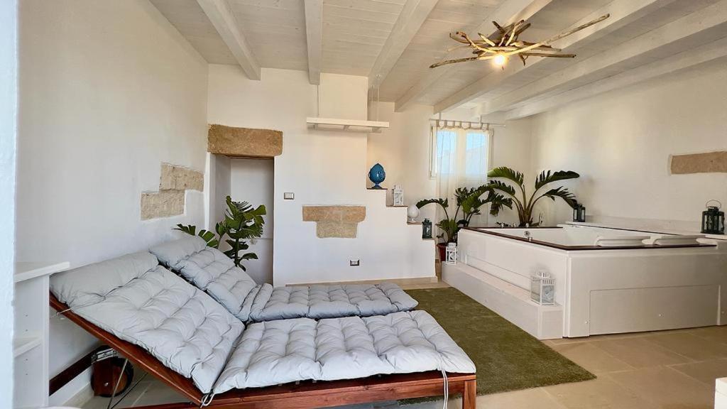 Posezení v ubytování Vico Sauro Apartament