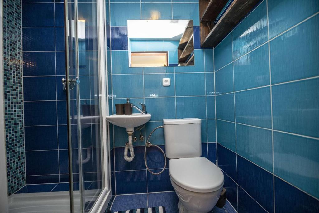 Koupelna v ubytování Chata Orlik - all inclusive & wellness
