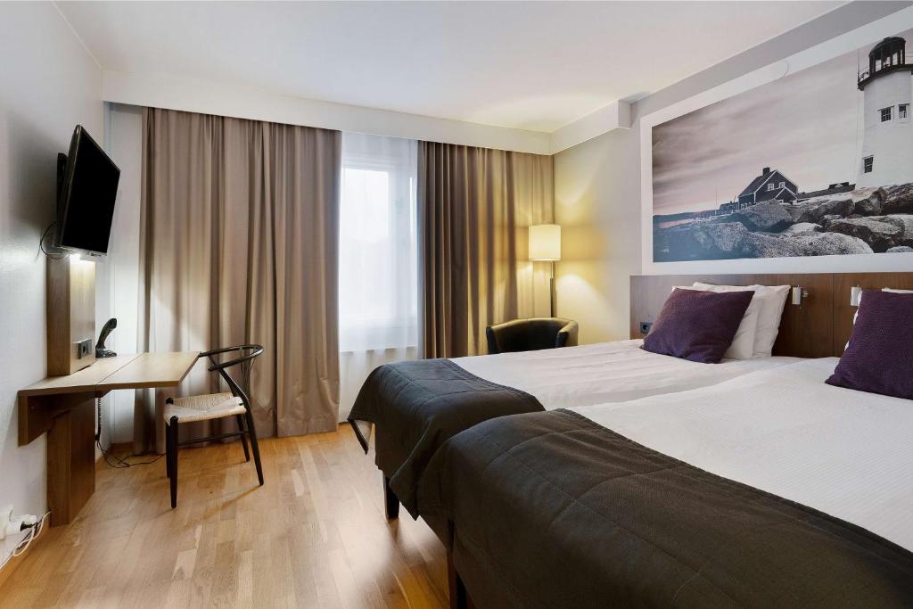 Postel nebo postele na pokoji v ubytování Best Western Karlshamn Spa & Relax