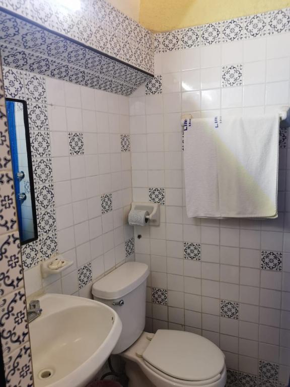 Koupelna v ubytování HOTEL LIMÓN
