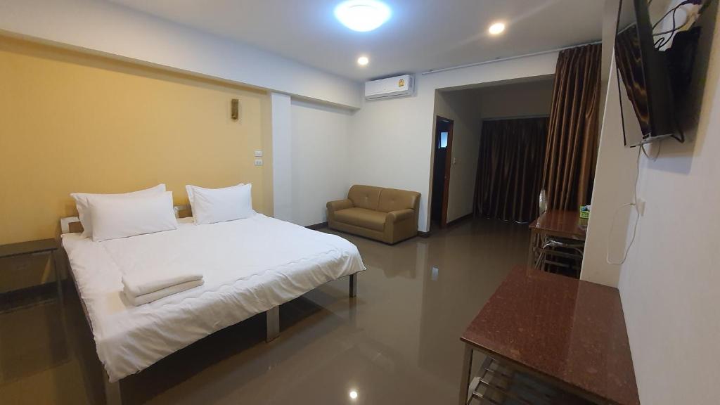 Postel nebo postele na pokoji v ubytování DD Residence Sai5 Salaya ห้องพัก ดีดี สาย5 ศาลายา