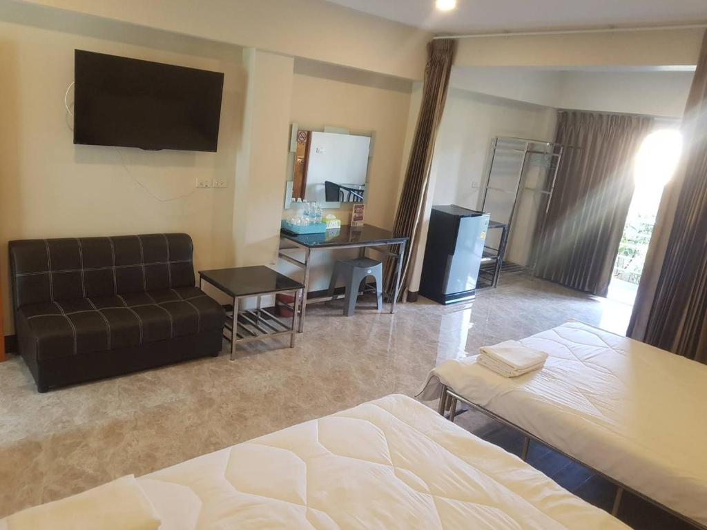 TV a/nebo společenská místnost v ubytování DD Residence Sai5 Salaya ห้องพัก ดีดี สาย5 ศาลายา
