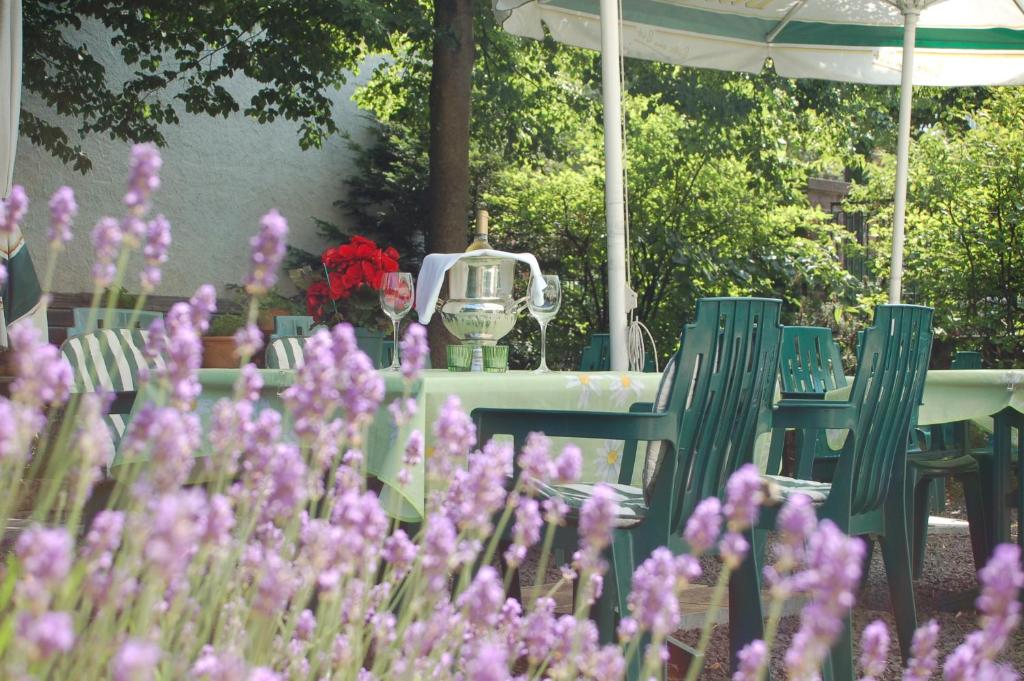 Zahrada ubytování Hotel Leander
