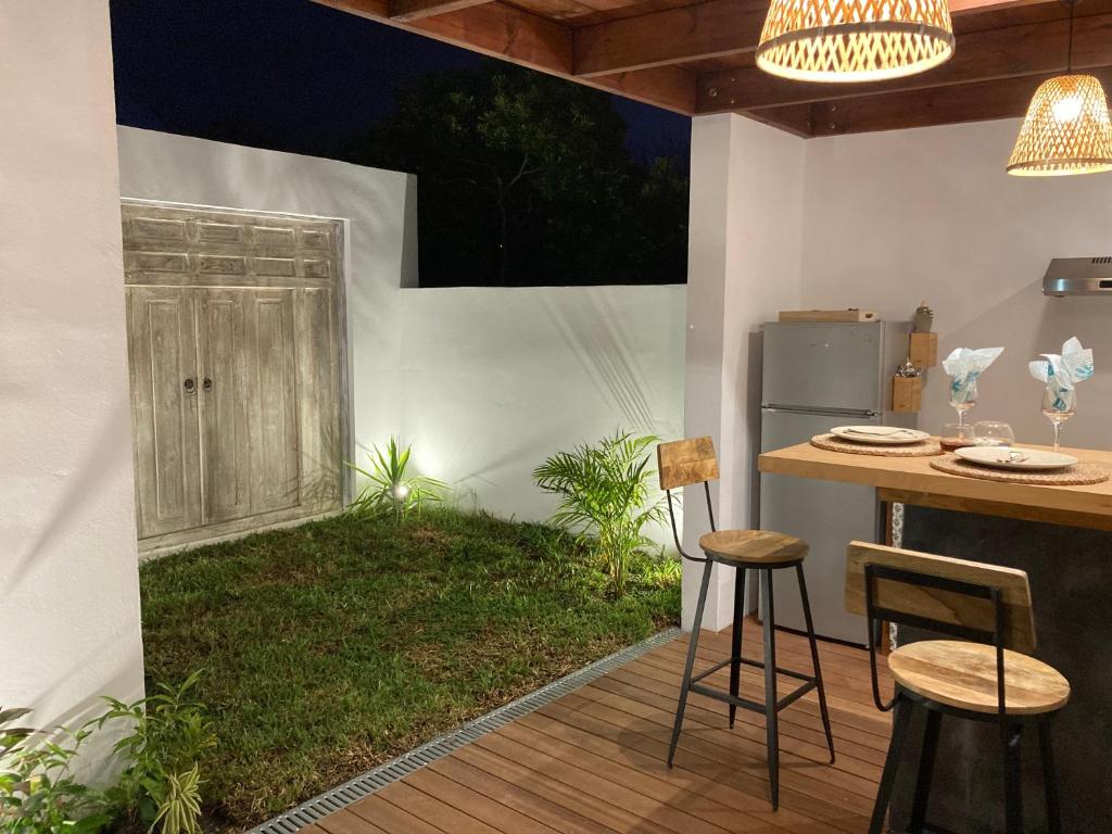 Zahrada ubytování La Petite Porte