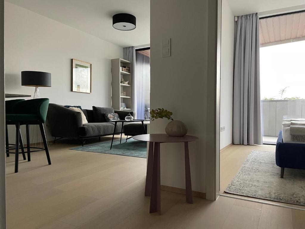 Posezení v ubytování Design Apartman - Free parking