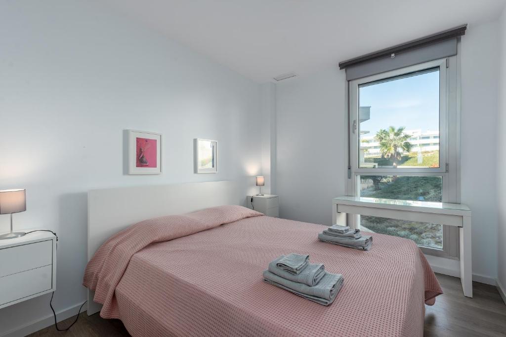 Posteľ alebo postele v izbe v ubytovaní Serenity Collection Appartement 3 chambres Chez Miriam