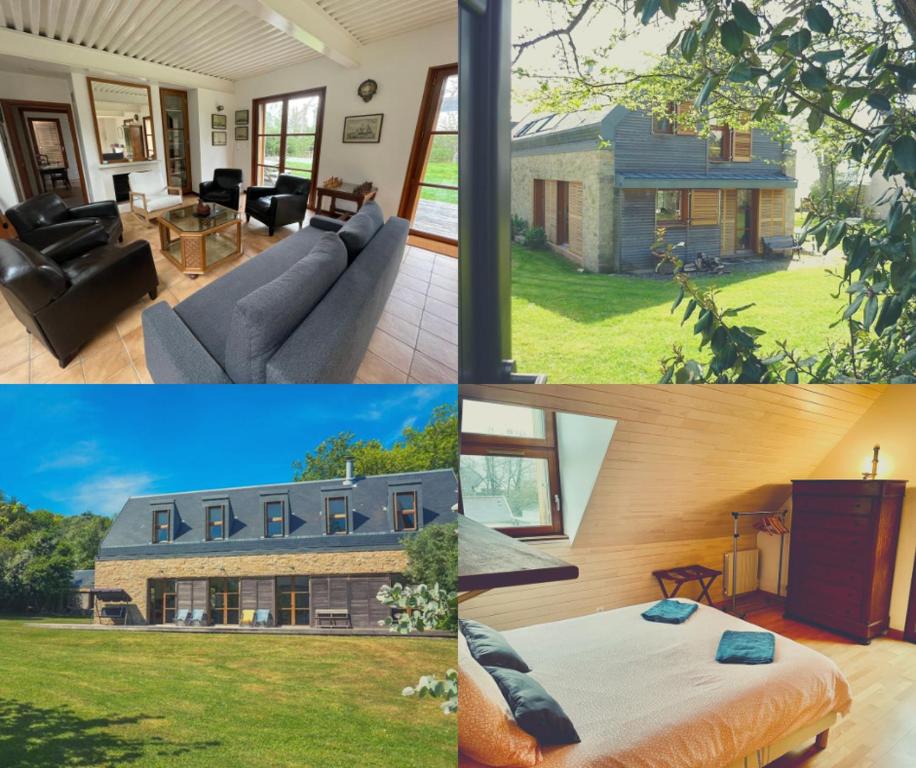 Vonkajšia záhrada v ubytovaní Kerzen - villa avec accès à la plage de Morgat