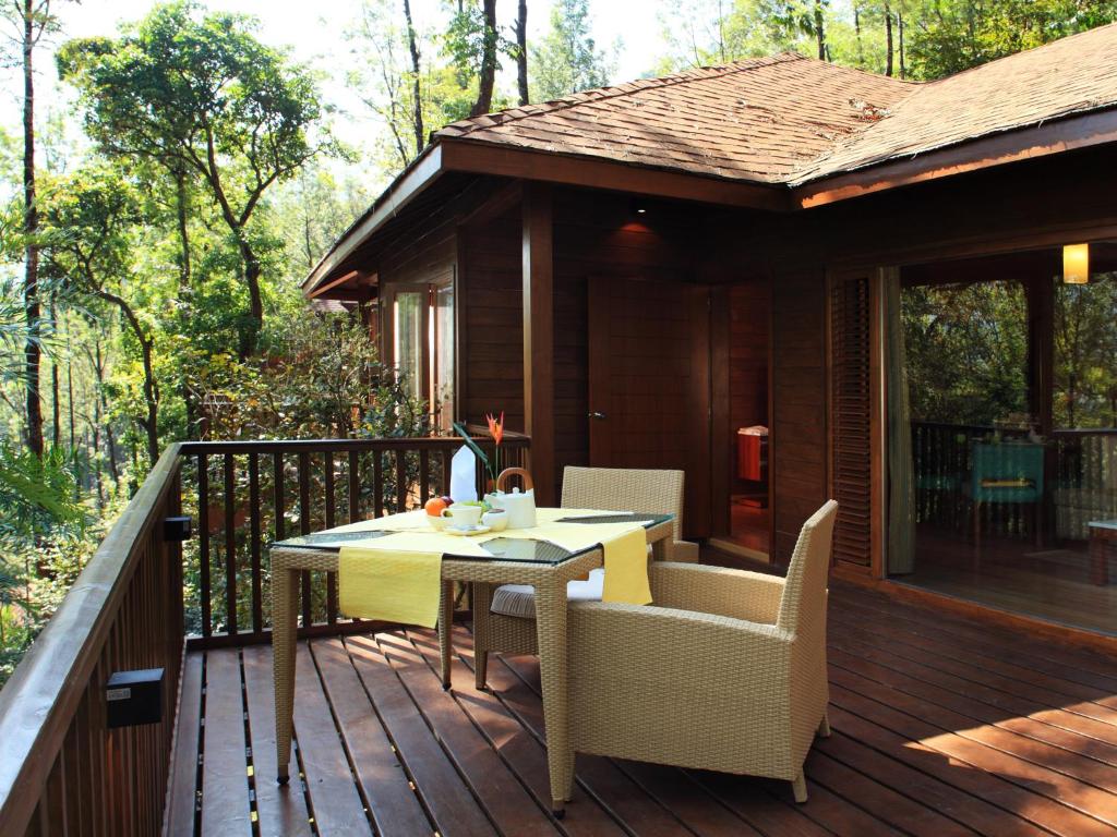 Balkón nebo terasa v ubytování The Tamara Coorg
