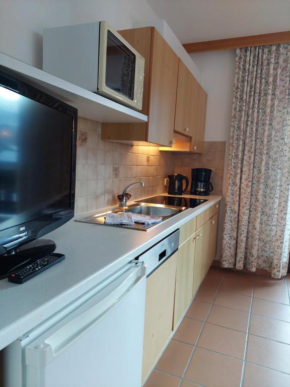 Kuchyň nebo kuchyňský kout v ubytování Landhaus Gerber