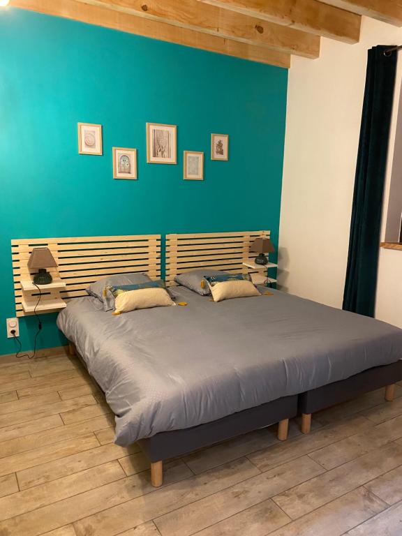 Кровать или кровати в номере Le hautacam