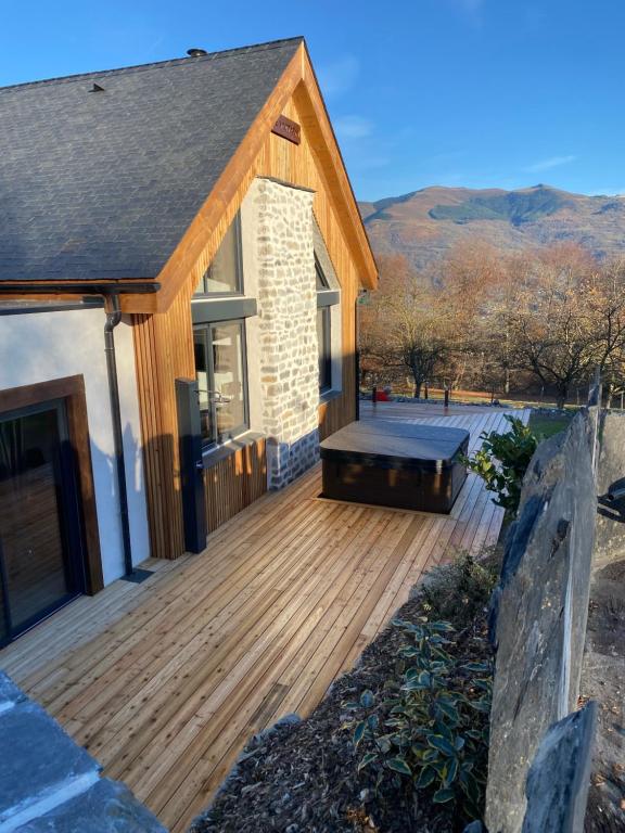 Nespecifikovaný výhled na hory nebo výhled na hory při pohledu z bed and breakfast