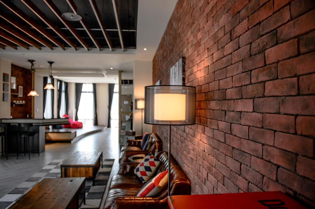 Posezení v ubytování No. 9 Hotel