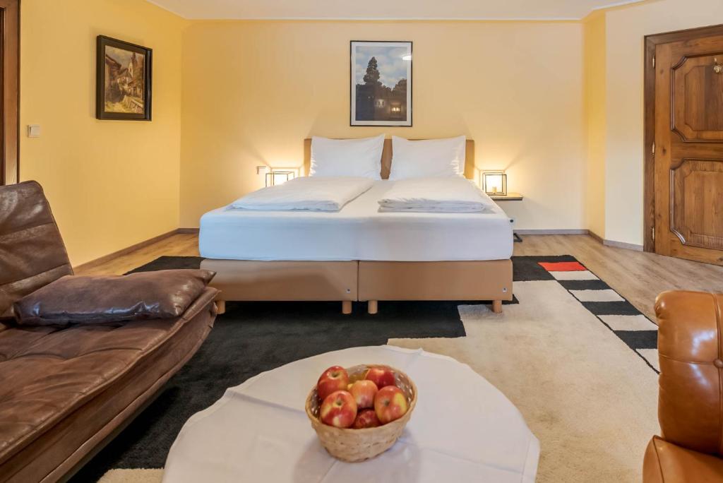 Posteľ alebo postele v izbe v ubytovaní Putzenhof Appartements