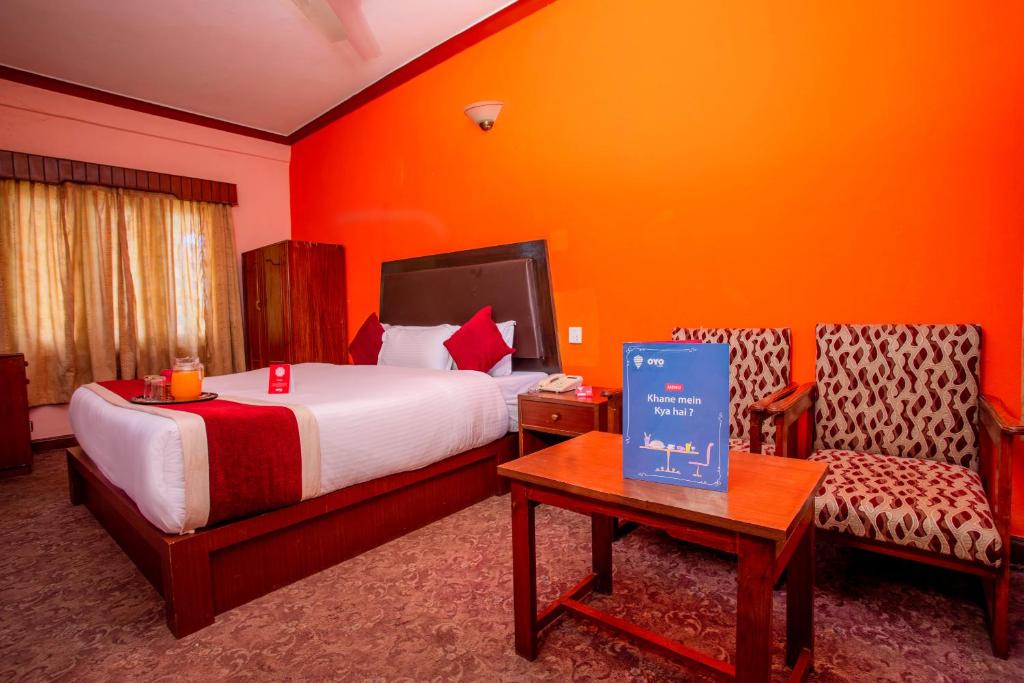 Llit o llits en una habitació de Hotel Snowland