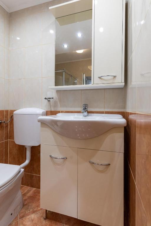 Kúpeľňa v ubytovaní STRANDHAUS Vesna WG 1