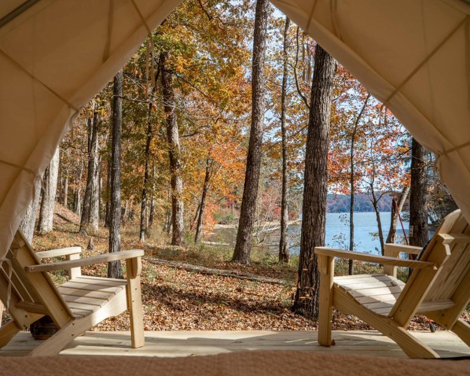 Tentrr State Park Site Mississippi JP Coleman State Park Shady