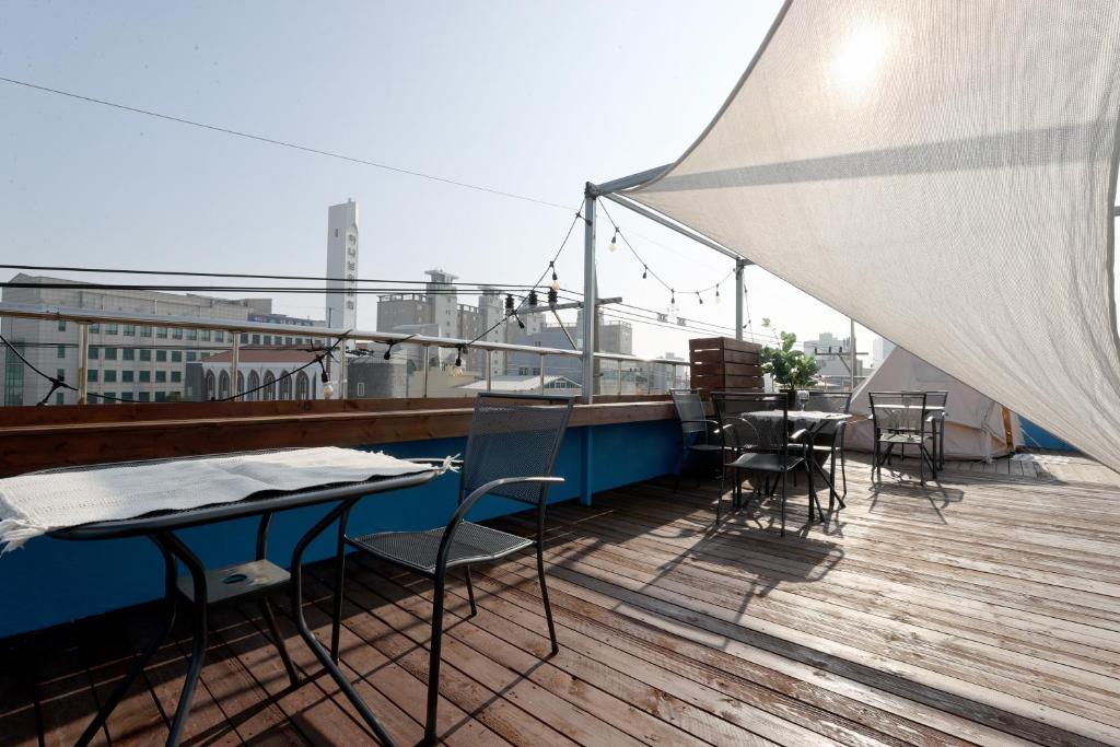 Pohang Youngildae Guesthouse - Dormitorio Mixto De 4 Camas
