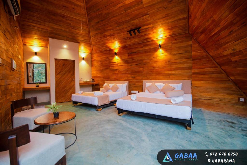 Postel nebo postele na pokoji v ubytování Gabaa Resort & Spa - Habarana