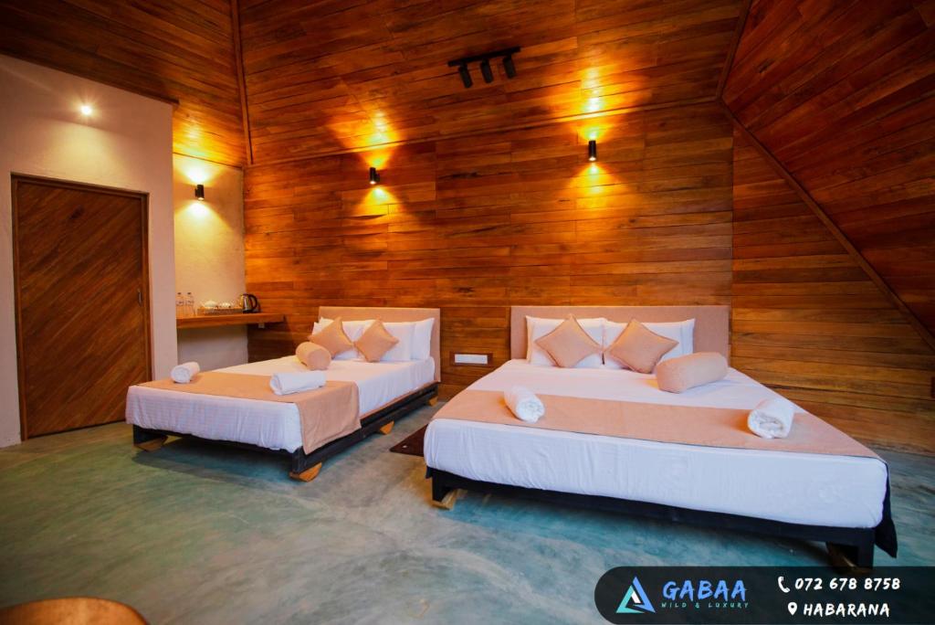 Postel nebo postele na pokoji v ubytování Gabaa Resort & Spa - Habarana