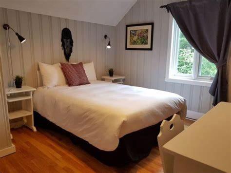 Cama o camas de una habitación en Hôtel Far Hills