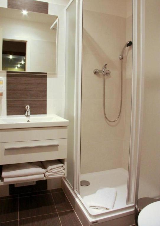 Koupelna v ubytování Hotel U Dvou medvídků