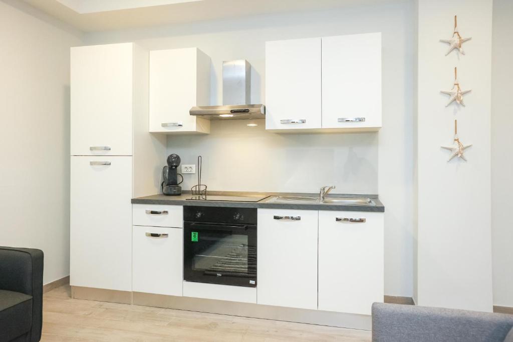 Kuchyňa alebo kuchynka v ubytovaní Apartmani Kolovare