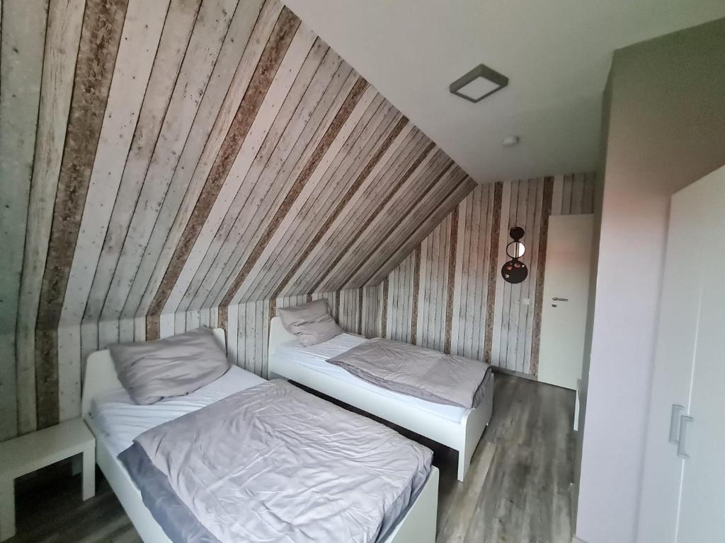 Postel nebo postele na pokoji v ubytování Ferienwohnung Schmidt