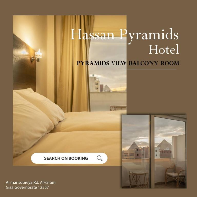 Postel nebo postele na pokoji v ubytování Hasan Pyramids Hotel