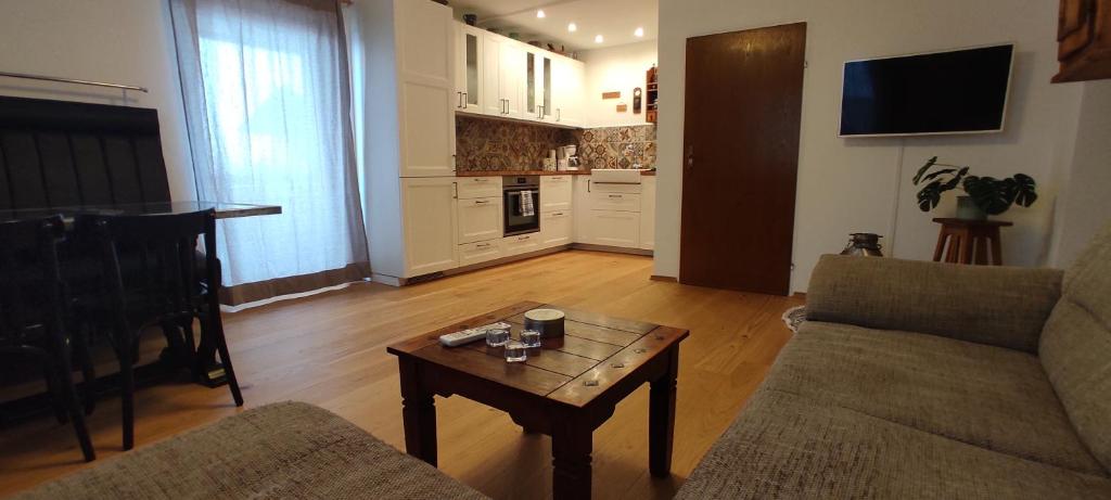 Kuchyňa alebo kuchynka v ubytovaní Ferienwohnung Hager Kuchl