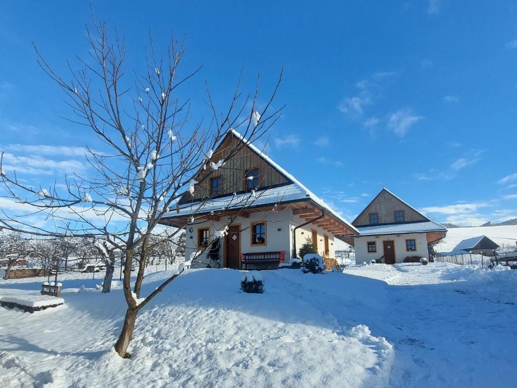 Ca' Fam Chalets v zimě