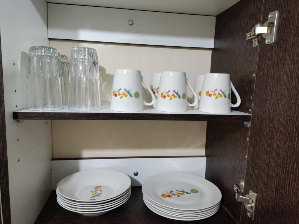 Příslušenství pro přípravu čaje a kávy v ubytování Dulce Hogar