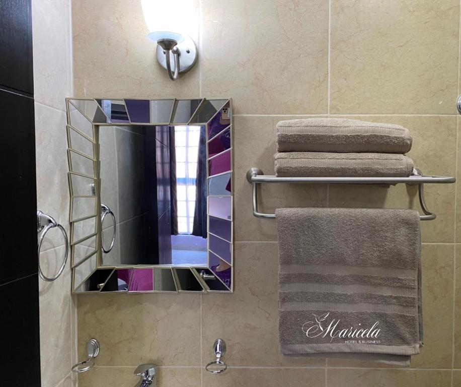 Koupelna v ubytování Hotel Maricela