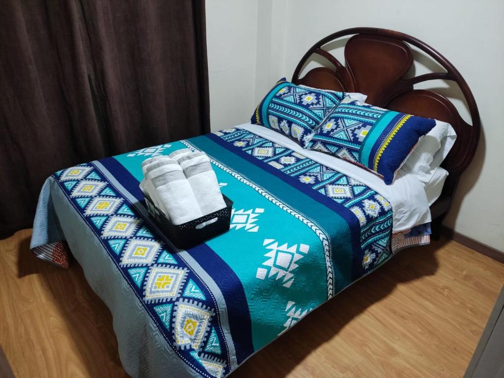 Postel nebo postele na pokoji v ubytování Dulce Hogar